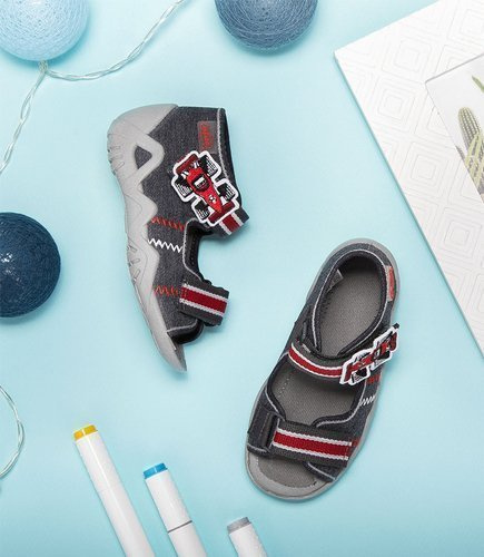 Sandałki dziecięce Befado 250P087 Szare