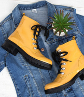 Botki damskie Sixth Sens JW72 Żółte