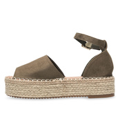 Sandałki damskie Bestelle 100-963 Oliwkowe