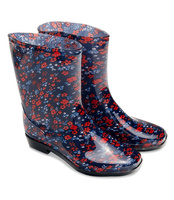 Kalosze damskie Lano ANX-01 Red 2 Flower