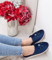 Kapcie damskie Natural Style NS-011 Granatowe 