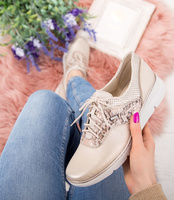 Półbuty damskie Helios 396 Złote