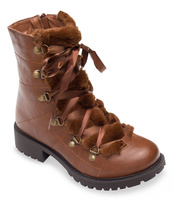 Botki damskie Lily Shoes K90 Brązowe