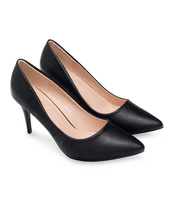 Czółenka damskie Ideal Shoes P-6344 Czarne