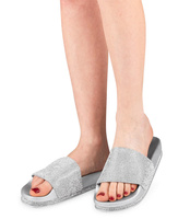 Klapki damskie Abloom 8050 Srebrne