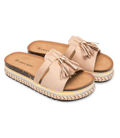 Klapki damskie Laura Mode F-05 Beżowe