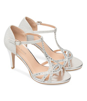 Sandałki damskie Laura Mode CQ01 Srebrne