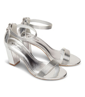 Sandałki damskie Style Shoes 6716 Srebrne