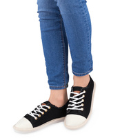 Trampki damskie Ideal Shoes X-9716 Czarne