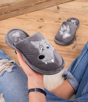 Kapcie damskie Natural Style NS-237 Szare