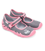 Tenisówki dziecięce Befado 109P168 Szaro-Różowe