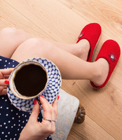 Kapcie damskie Inblu BS-39 Czerwone