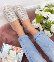 Półbuty damskie Skotnicki P-3-0598 Złote