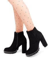 Botki damskie Abloom 58-581 Czarne