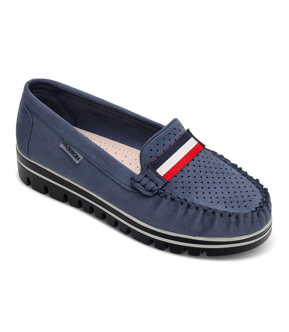 Mokasyny damskie Skotnicki P-3-0501 Granatowe