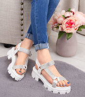 Sandałki damskie Shoesita K-8053 Białe