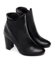 Botki damskie Ideal Shoes E5110 Czarne