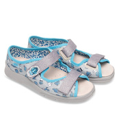 Sandałki dziecięce Befado 869Y155 Srebrne