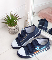 Trampki dziecięce Underline 26B1730 Granatowe