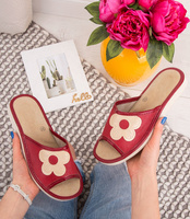 Kapcie damskie Natural Style NS-115 Czerwone