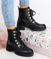 Botki damskie Sixth Sens JW72 PU Czarne