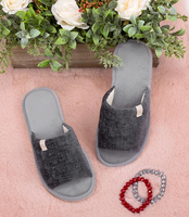 Kapcie damskie Natural Style NS-075 Grafitowe