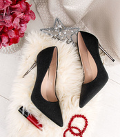 Czółenka damskie Laura Mode QL-131 Czarne