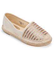 Espadryle damskie Ideal Shoes A-9259 Beżowe