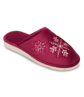 Kapcie damskie Natural Style NS-086 Bordowe