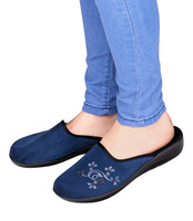 Kapcie damskie Befado 552D005 Granatowe