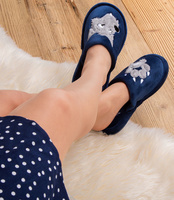 Kapcie damskie Natural Style NS-237 Granatowe