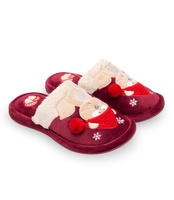 Kapcie damskie Natural Style NS-235 Bordowe