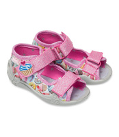 Sandałki dziecięce Befado 242P092 Szare