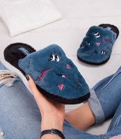 Kapcie damskie Natural Style NS-238 Granatowe