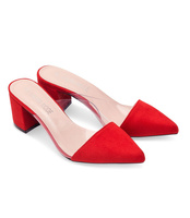 Klapki damskie Laura Mode QL-100 Czerwone