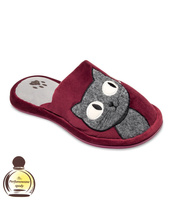 Kapcie damskie Natural Style NS-267 Bordowe