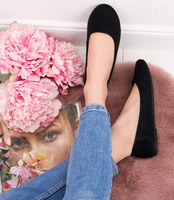 Balerinki damskie Skotnicki P-3-0569 PU Czarne