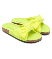 Klapki damskie Abloom WL231-1 Żółte Neon