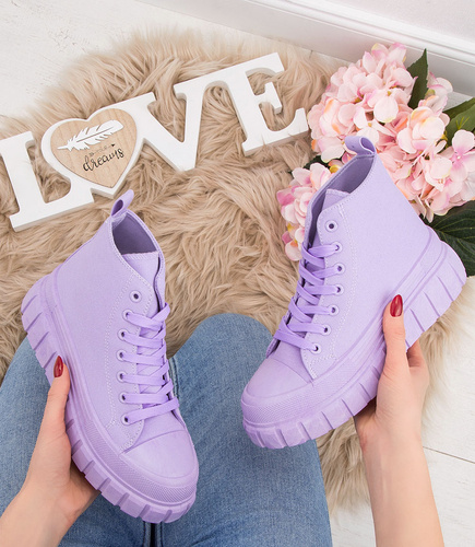 Trampki damskie N/M 88-50 Fioletowe