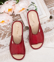 Kapcie damskie Natural Style NS-112 Czerwone