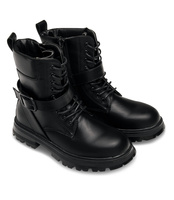 Botki dziewczęce Rock & Joy 7506-3A Czarne + B