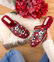 Kapcie damskie Natural Style NS-066 Bordowe