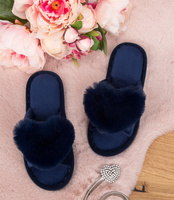 Kapcie damskie Lano K-3/G12 Granatowe