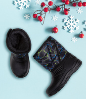 Śniegowce dziecięce Realpaks DC-8/4 Czarne