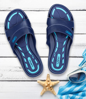 Klapki młodzieżowe basenowe Lano KL-3-3060-1 Granatowe