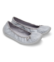 Balerinki dziecięce Befado 980Y102 Srebrne