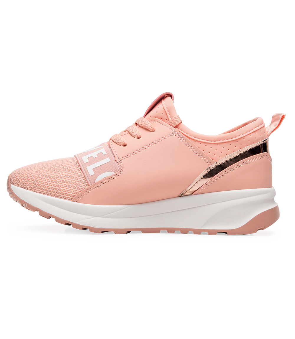 Buty sportowe damskie Ideal Shoes X-9703 Różowe