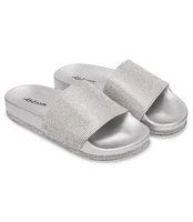 Klapki damskie Abloom 8050 Srebrne