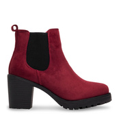 Botki damskie Sixth Sens C166-2 Bordowe