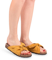 Klapki damskie Coco Perla 2553 Żółte